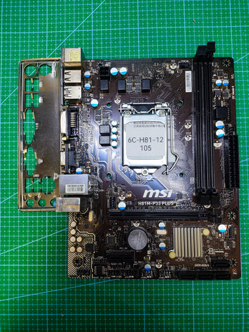 #MSI H81 Motherboard # LGA 1150 Intel 4Gen 5Gen / B85 Q87 H97 Z97