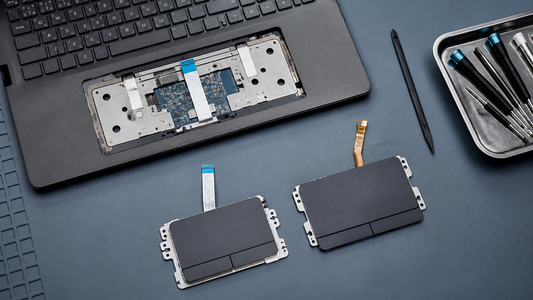 Simulated professional repair scene for Laptop Touchpad: Incorrect replacement part
