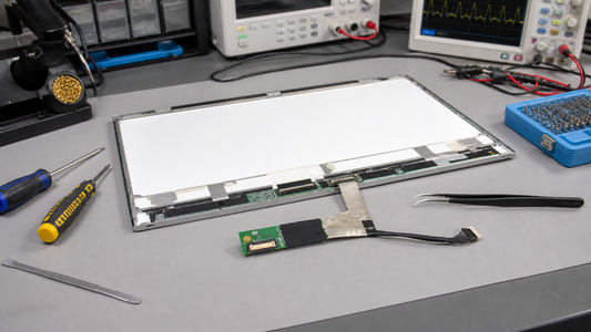 Simulated professional repair scene for All-in-One Computer LCD Panel: Incorrect replacement specification
