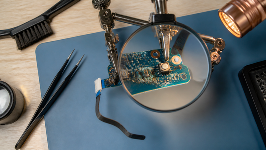 Simulated professional repair scene for Laptop Power Button Board: Liquid corrosion