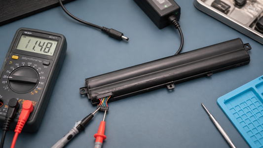 Simulated professional repair scene for Business Laptop Battery: Battery fuel-gauge error