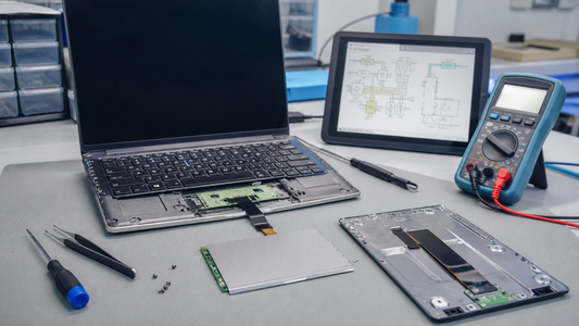 Simulated professional repair scene for Laptop Touchpad: Driver or configuration fault