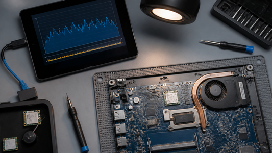 Simulated professional repair scene for Slow Internet or Slow Computer? How To Tell the Difference