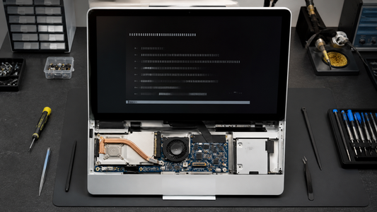 Simulated professional repair scene for All-in-One PC Windows System: Corrupted configuration