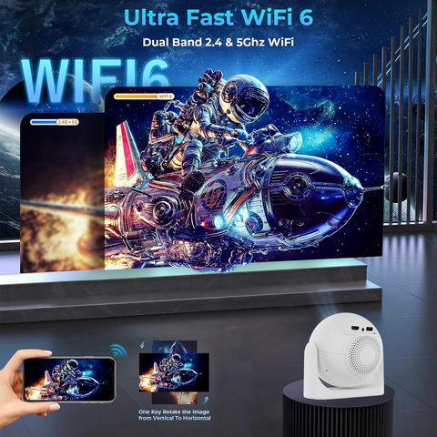 APEC 360 Home Projector 4K hard decoding WIFI BT up to 100 inch