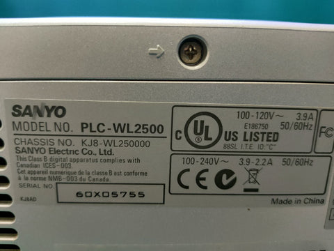 Projector Sanyo PLC-WL2500 For Home Use Projectors