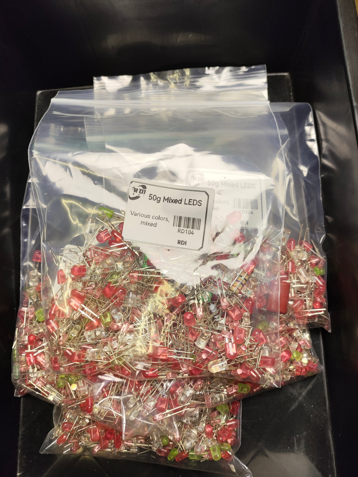 AEPC 50g Mixed LEDs Grab Bag (Through-Hole, Various Colours)