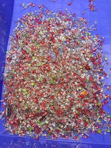 AEPC 50g Mixed LEDs Grab Bag (Through-Hole, Various Colours)