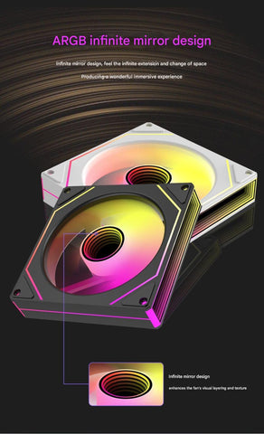 AEPC O3 PRO ARGB 120mm Infinity Mirror Fan