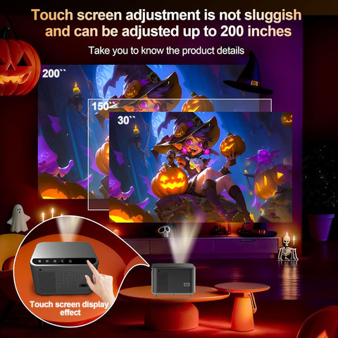 APEC A540 PRO Home Projector 4K hard decoding WIFI BT up to 130 inch