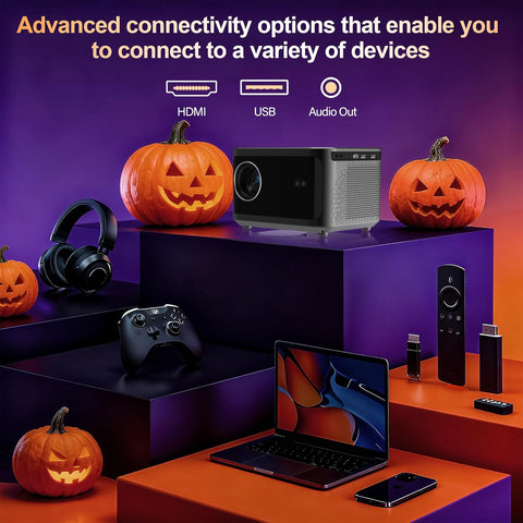 APEC A540 PRO Home Projector 4K hard decoding WIFI BT up to 130 inch