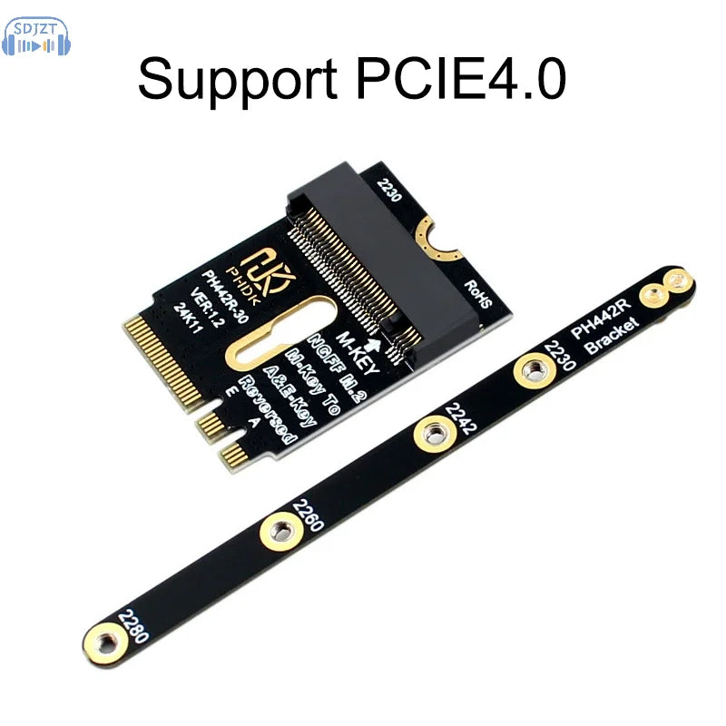M.2 Wifi slot to NVMe M-Key SSD Adapter PCIe 4.0 - additional detail photo 5