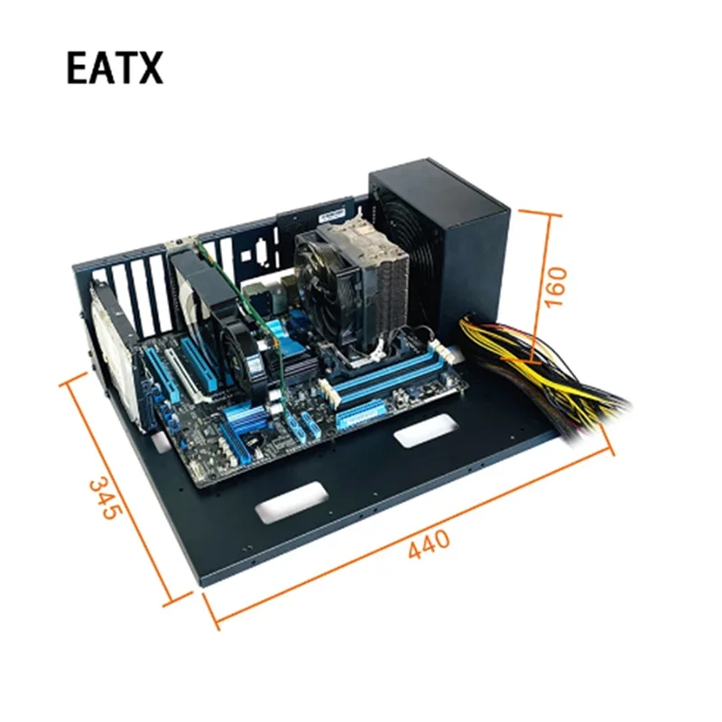 AEPC SF1 PRO Open PC Case Frame E-ATX/ATX/ITX Test Bench - main part view