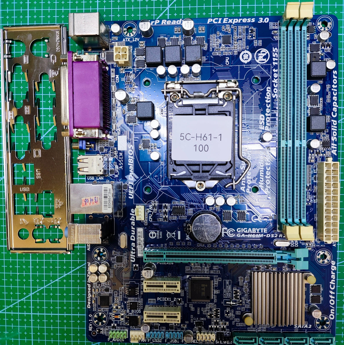 # GIGABYTE H61 Motherboard # LGA 1155 Intel 2Gen 3Gen / B75 P61 Z77