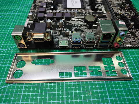 ASUS A320 Motherboard AMD Ryzen AM4 / A520 B350 B450 - Tested Refurbished Board - rear ports and connector detail