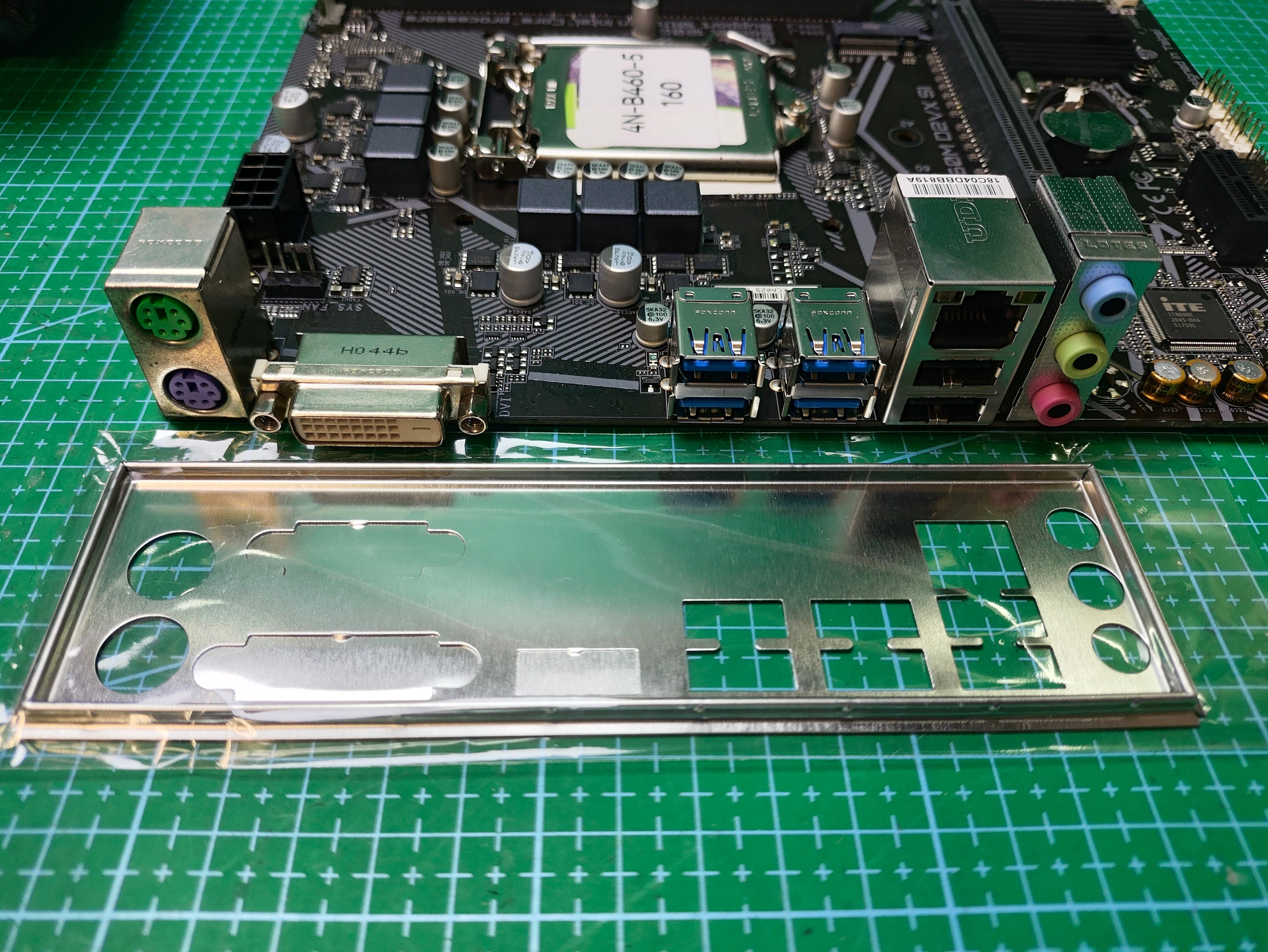 GIGABYTE B460 Motherboard LGA 1200 Intel 10th 11th Gen - Refurbished 90-Day Warranty - rear ports and connector detail