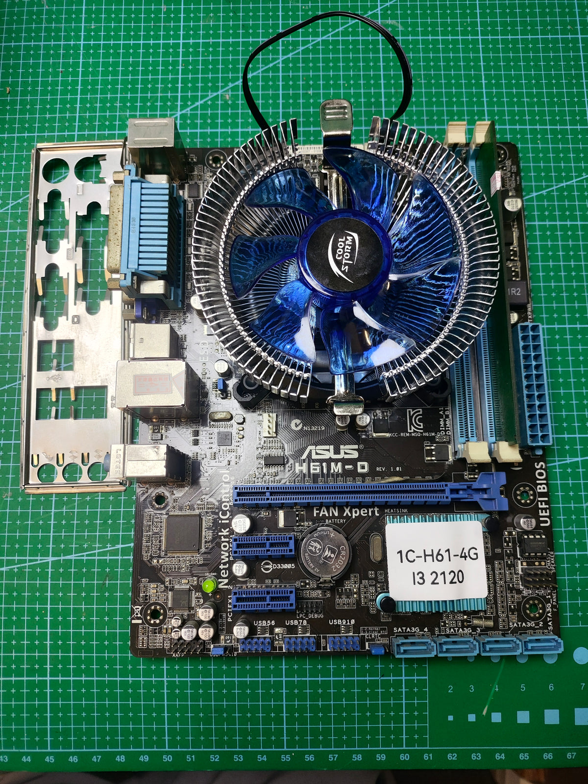 ASUS H61M-D + Intel i3-2120 + 4GB DDR3 RAM Bundle - main part view