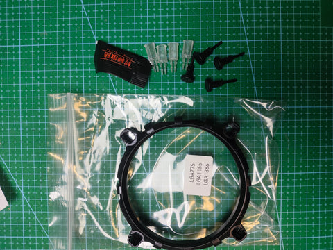 Intel CPU Cooler Bracket LGA 775 1150 1155 1366 - rear ports and connector detail