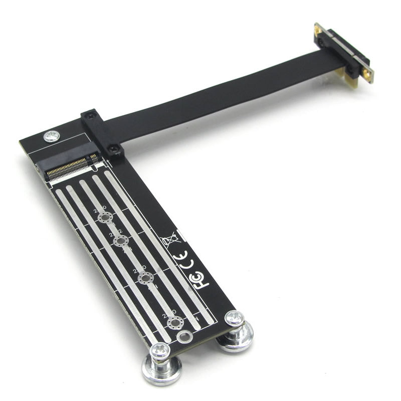 PCIe x1 to M.2 NVMe SSD Adapter Cable – PCIe 3.0 (20cm)
