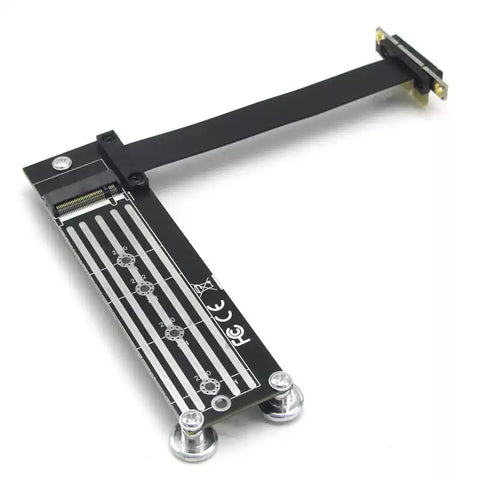 PCIe x1 to M.2 NVMe SSD Adapter Cable – PCIe 3.0 (20cm)