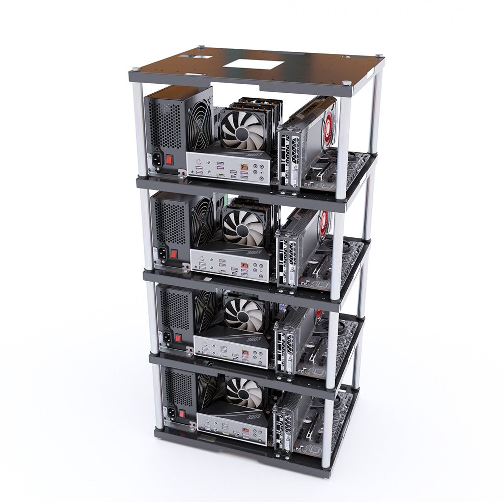 Computer Case X Frame Multi-Layer Open Frame PC Case ATX MATX ITX Chassis Layer – AKLEastPC