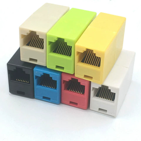 Network straight-through connector extension cable RJ45