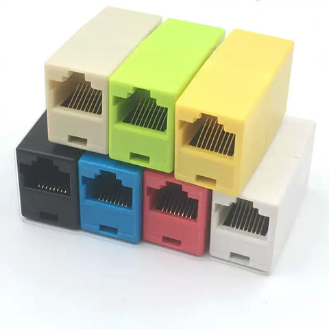 Network straight-through connector extension cable RJ45