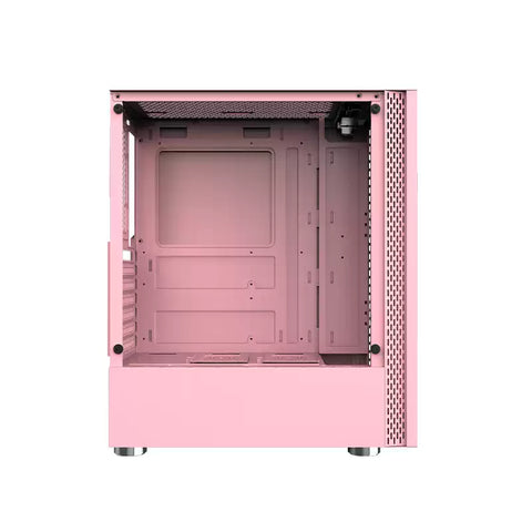 Miku Mid Tower Gaming Case with  Tempered Glass Panel