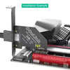 Desktop PCIe x1 to OCuLink Gen4 Adapter - connector detail