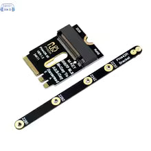 M.2 Wifi slot to NVMe M-Key SSD Adapter PCIe 4.0 - connector or module detail