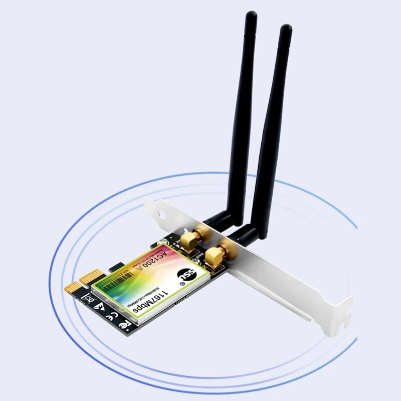 AC1200 Dual-Band 2.4G/5GHz WiFi Card PCI-express Wireless Card
