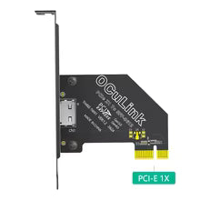 Desktop PCIe x1 to OCuLink Gen4 Adapter - main adapter or cable view