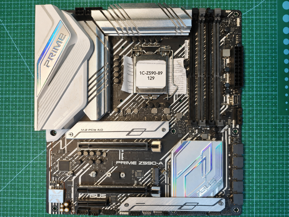 ASUS PRIME Z590-A motherboard full board view, inventory 1C-Z590-89 129