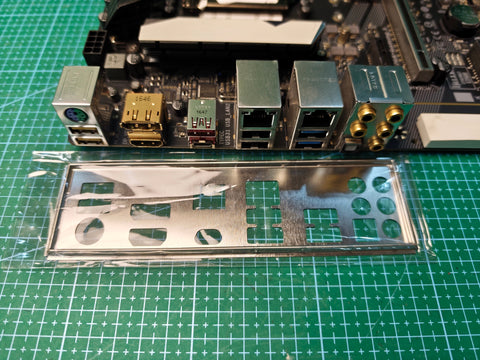 GIGABYTE Z270 motherboard - rear ports and I/O shield detail